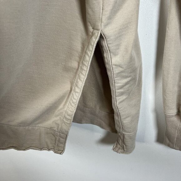 Aerie Oversized Hoodie Sweatshirt Tan Wide Drawstring Relaxed Fit Comfy Size S - Picture 6 of 8